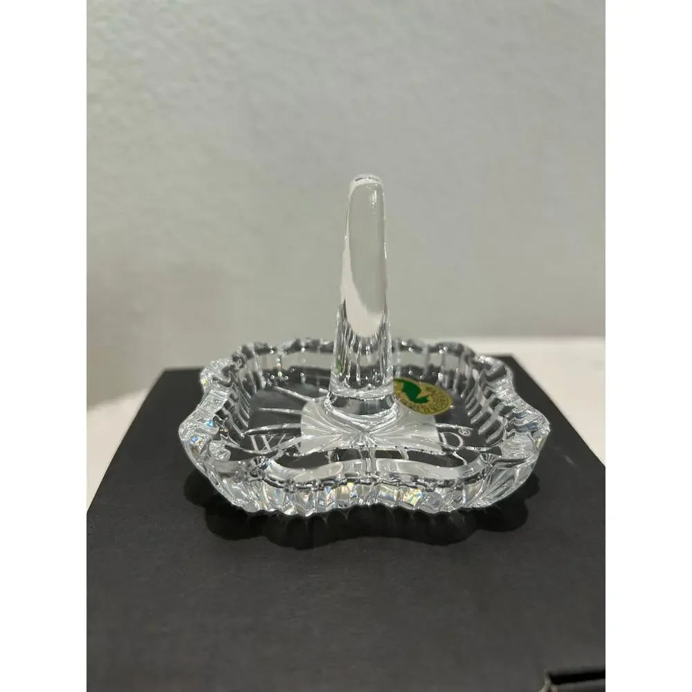 WATERFORD Crystal Ring Holder Jewelry Vanity Clear Lead Crystal NEW/OPEN BOX